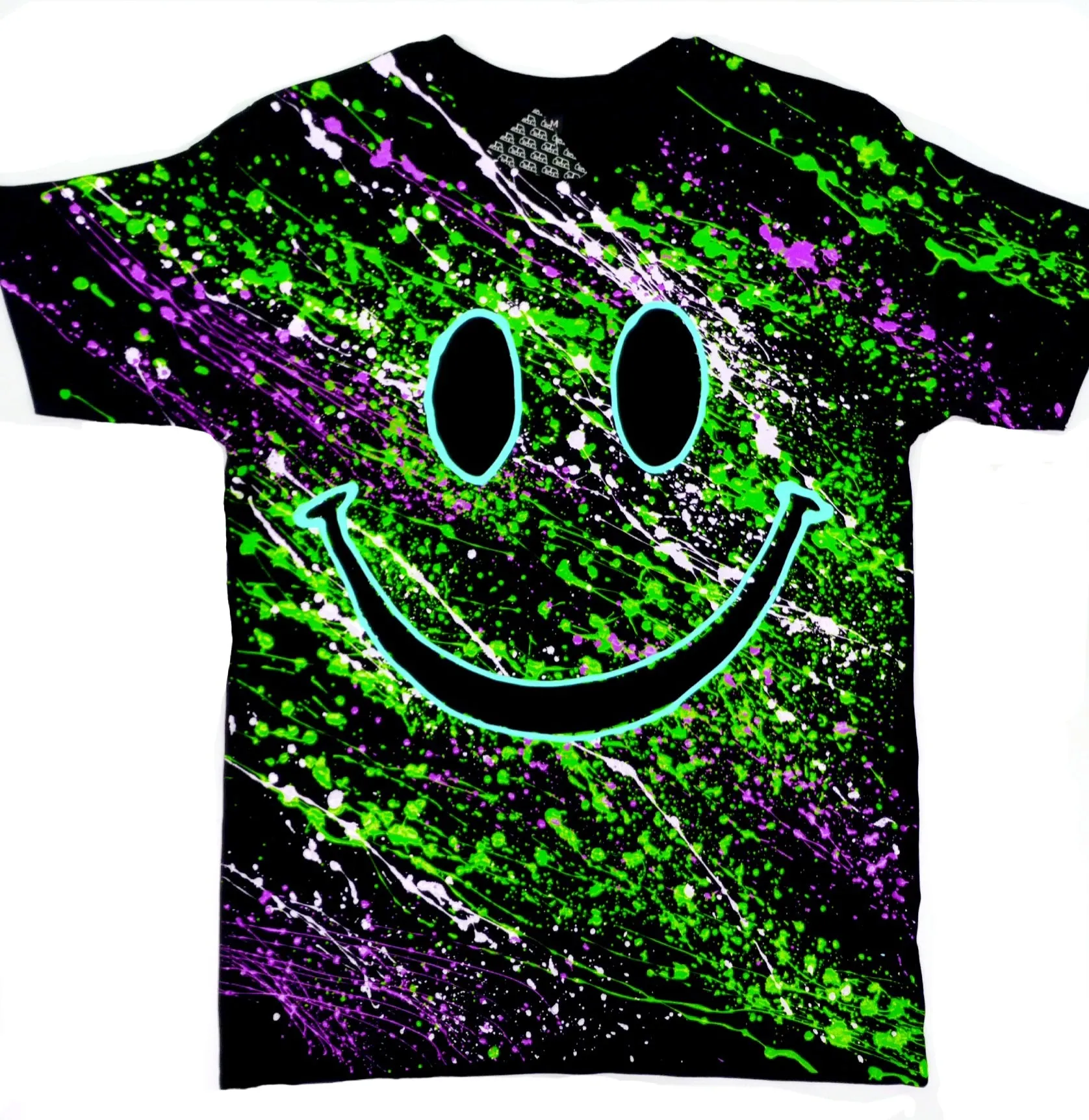 GRIN T-SHIRT BLACK/GREEN/PURPLE