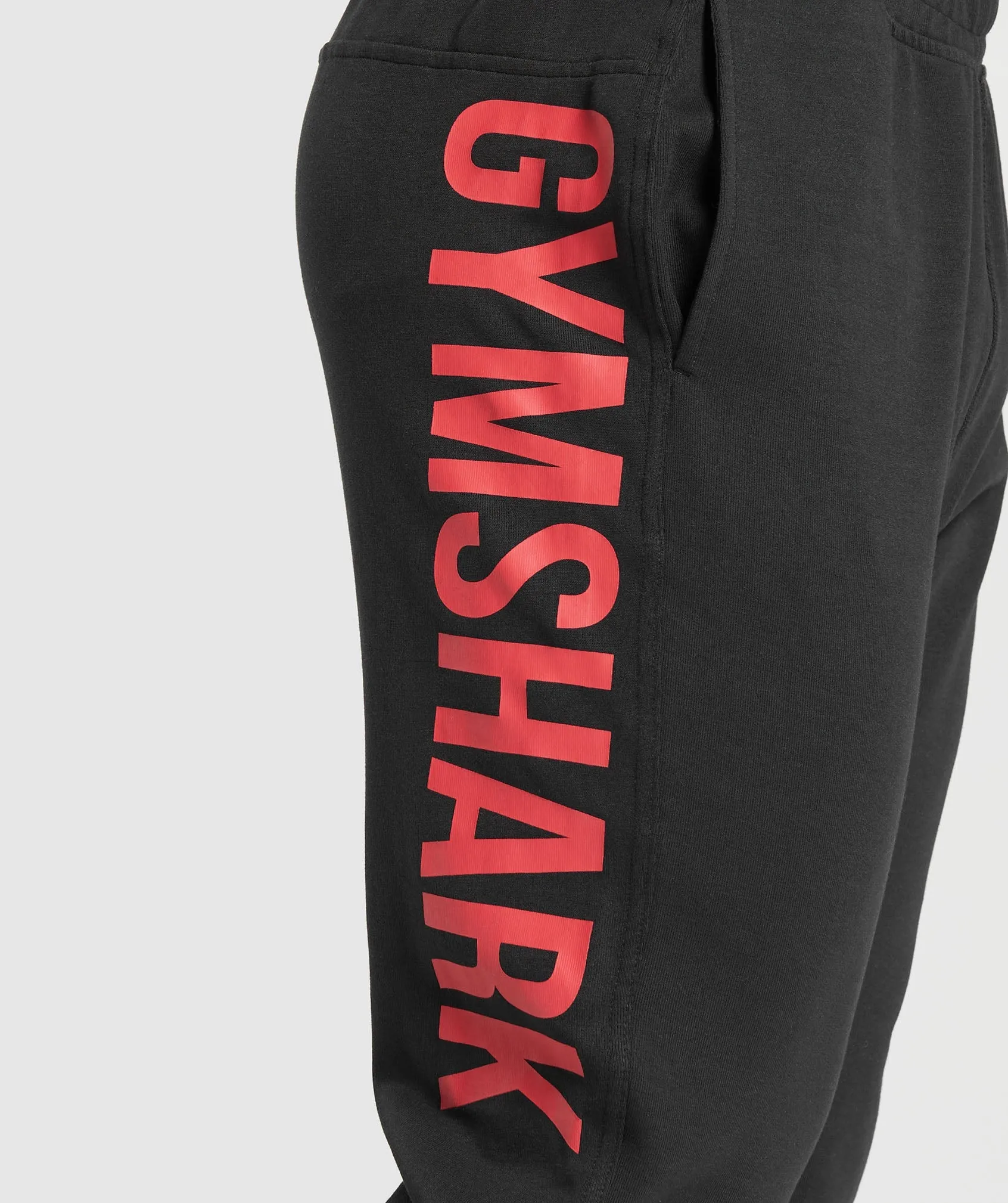 Gymshark Impact Joggers - Black/Vivid Red