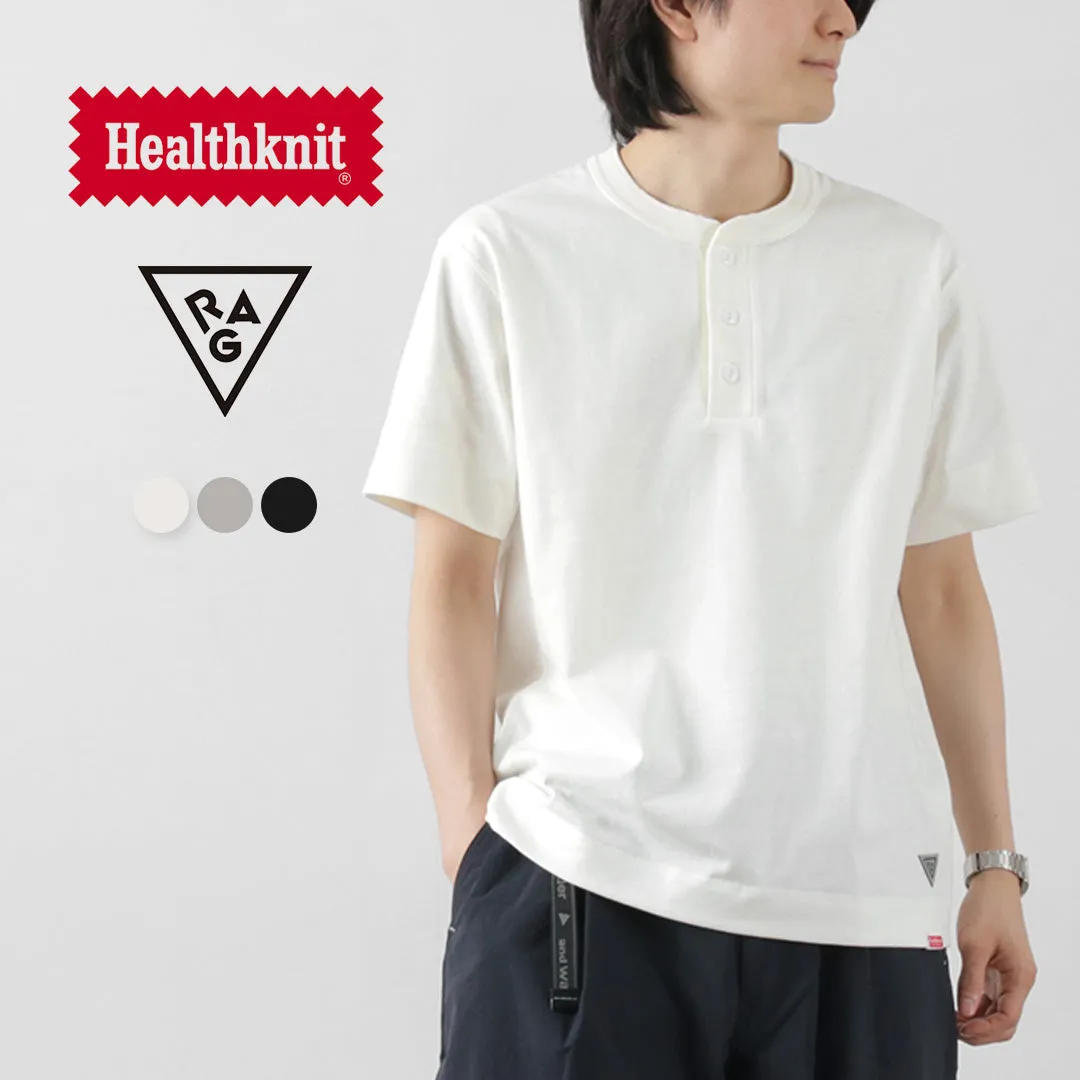 HEALTHKNIT / HEALTHKNIT x RAG  Henry Neck T-shirt