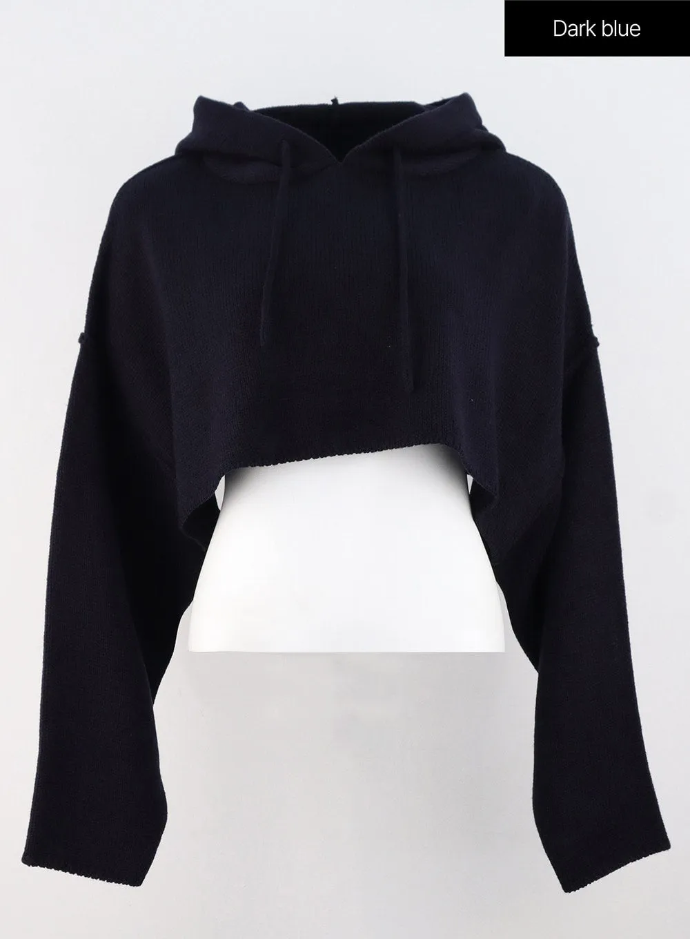 Hooded Crop Knit Sweater OS315