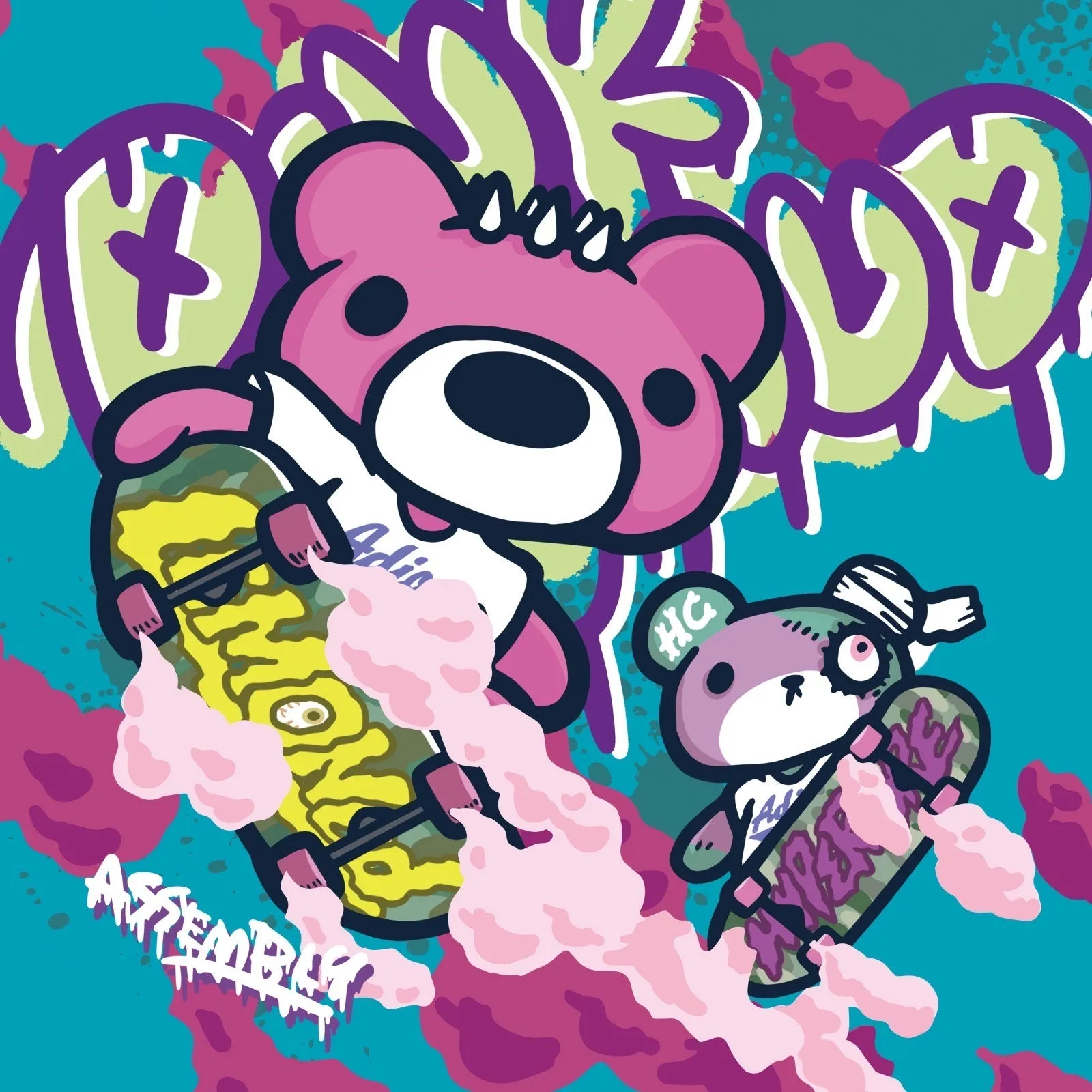 Hypercore & LEMONeD "Pink Cloud Assembly" t-shirt