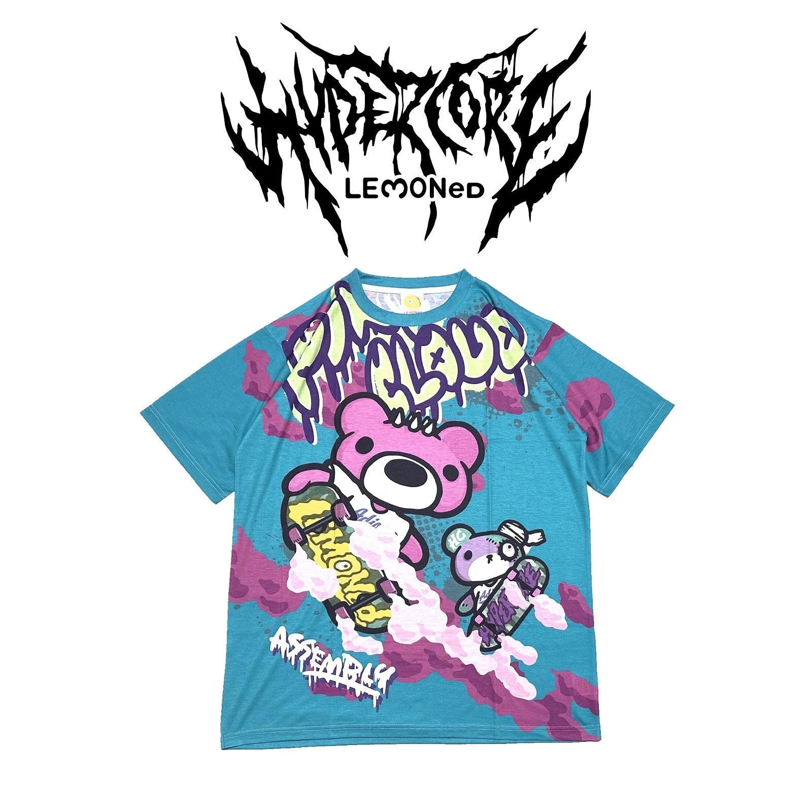 Hypercore & LEMONeD "Pink Cloud Assembly" t-shirt