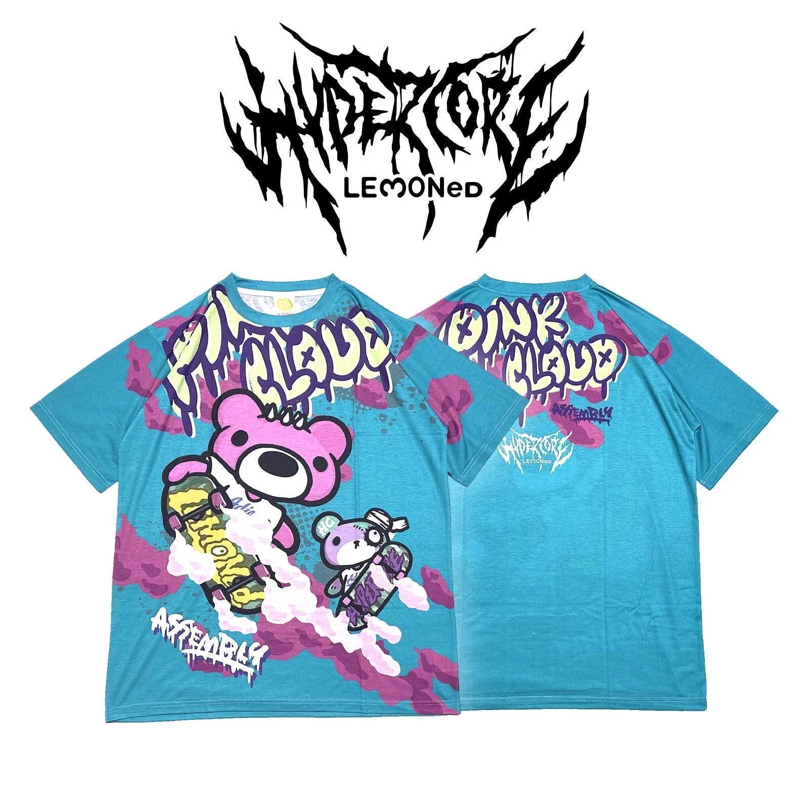 Hypercore & LEMONeD "Pink Cloud Assembly" t-shirt