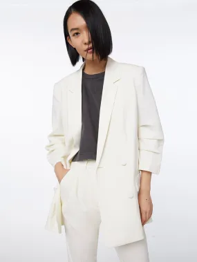 Imaan x FRAME Darted Blazer -- Off White