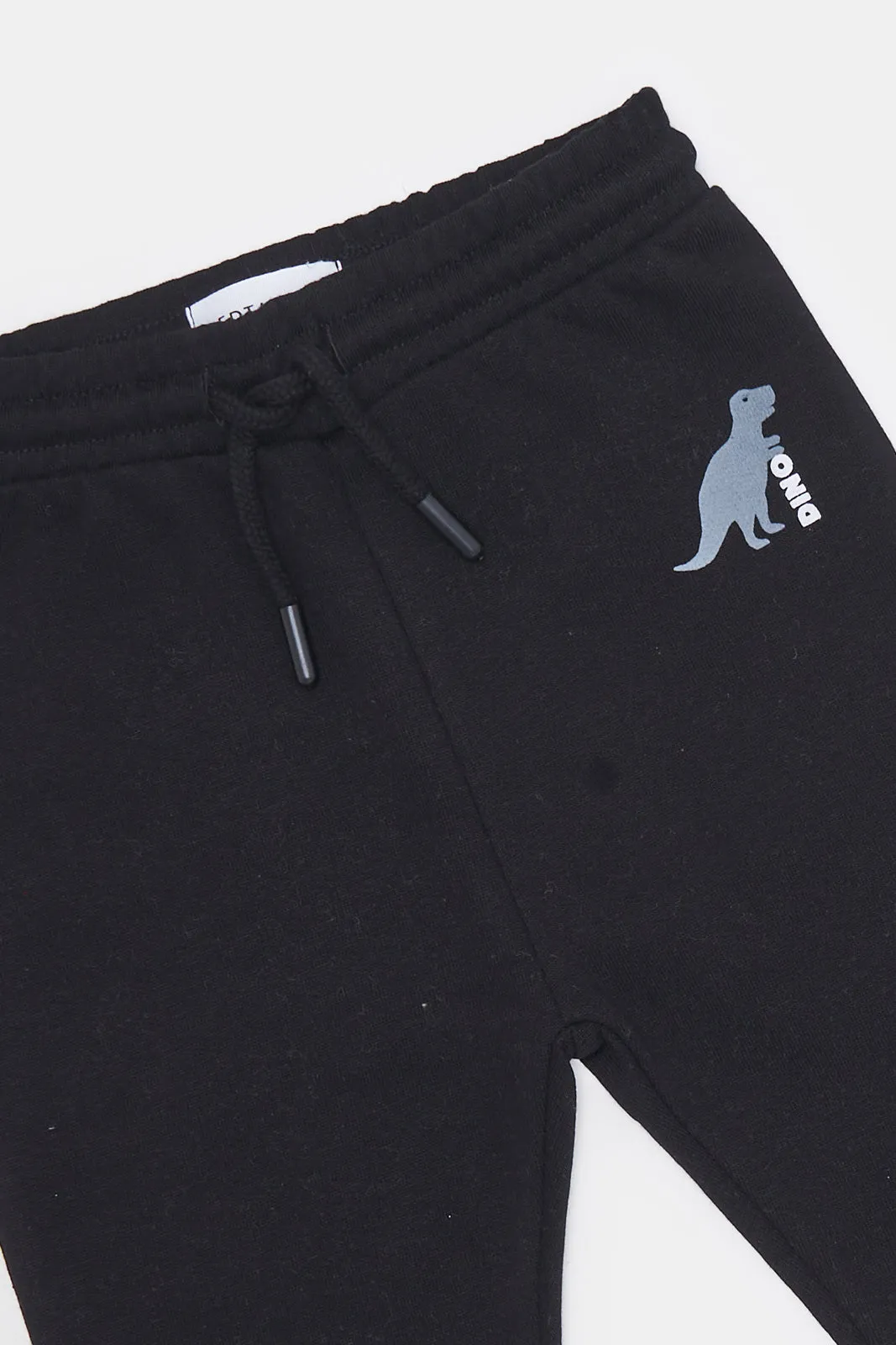 Infant Boys Black And Grey Joggers Set (Pack of 2)