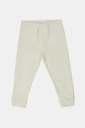 Infant Boys Cream Plain Active Pant