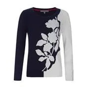 Intarsia Flower Sweater