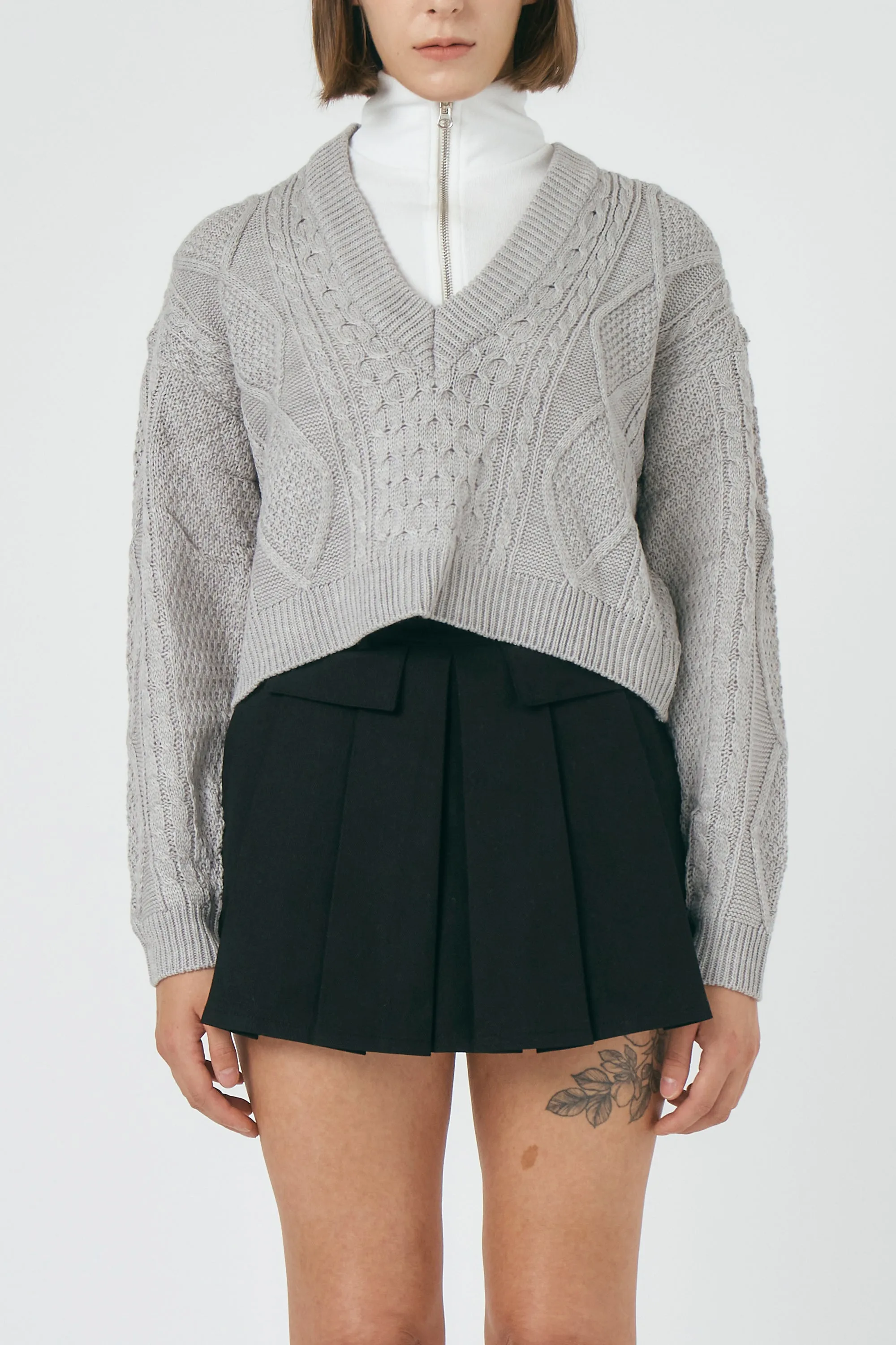 Ivy Cropped Sweater Top