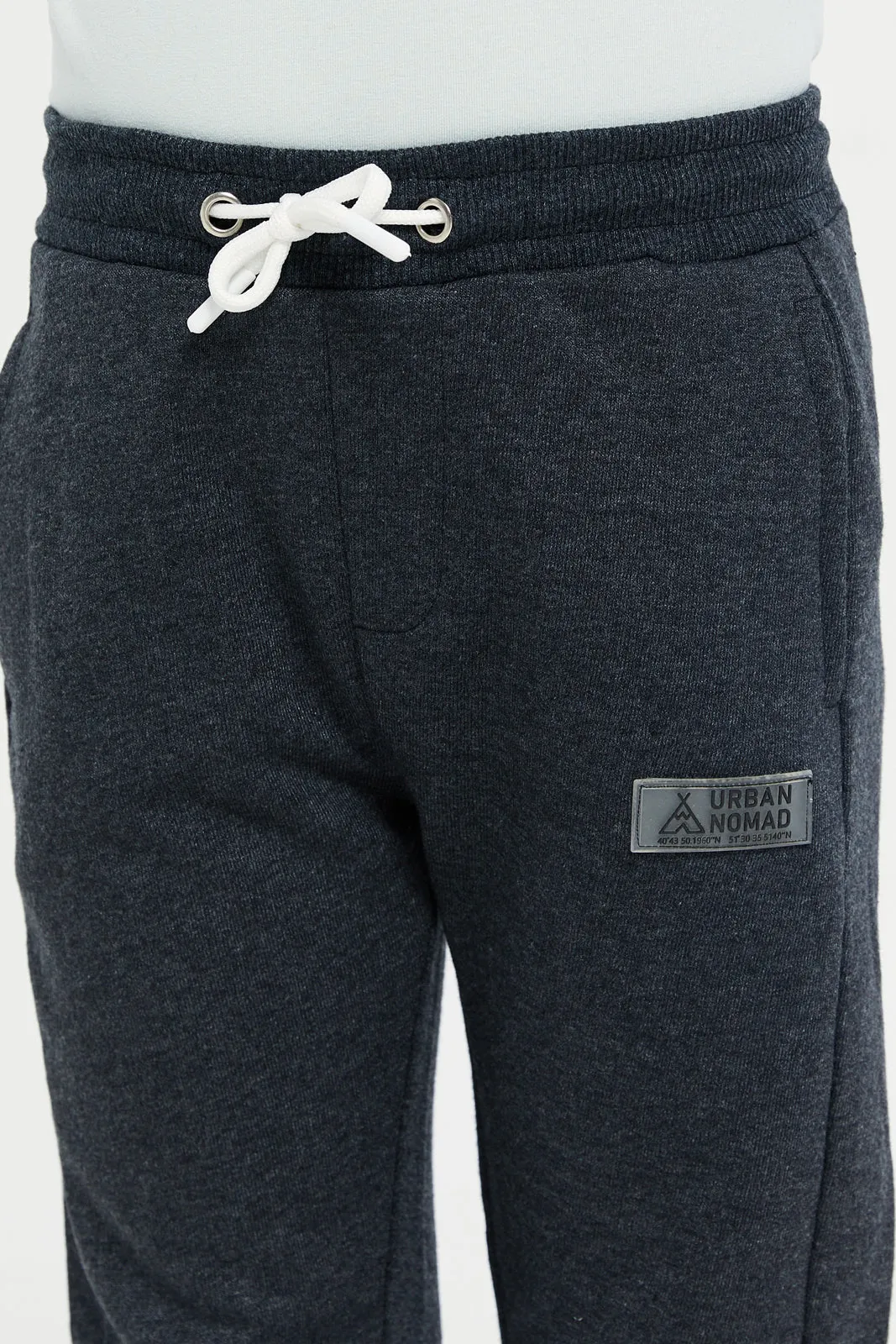 Junior Boys Charcoal Basic Track Pants