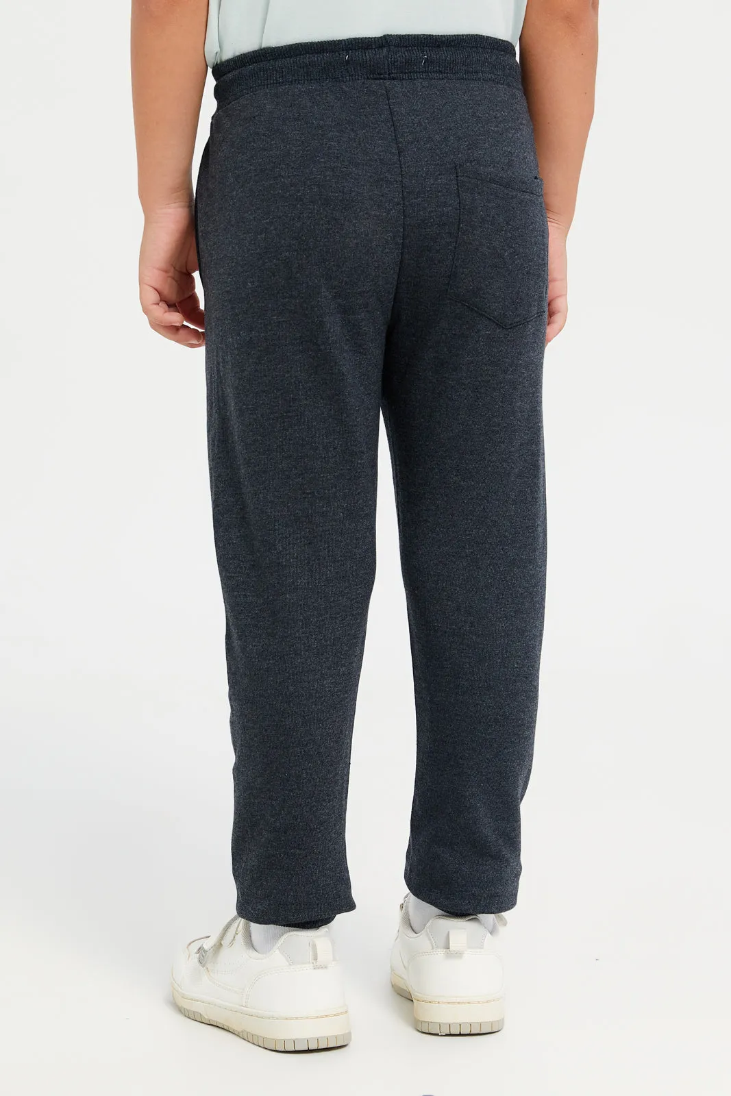 Junior Boys Charcoal Basic Track Pants