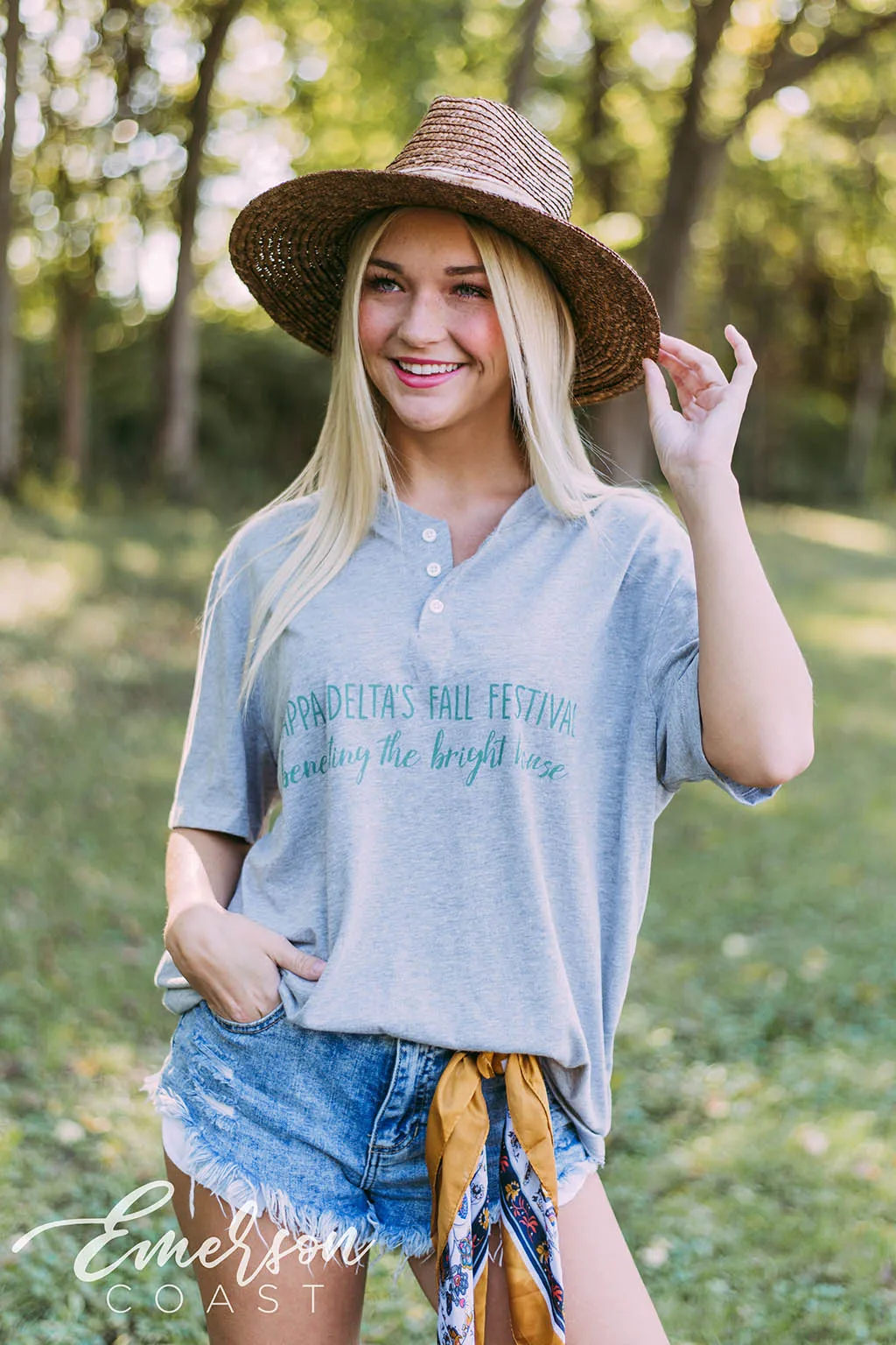 Kappa Delta Fall Festival Gray Henley