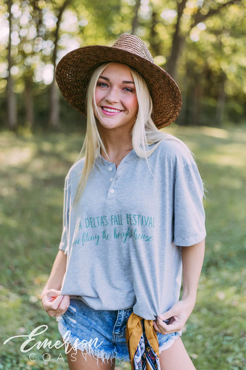 Kappa Delta Fall Festival Gray Henley