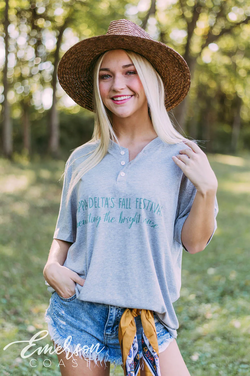 Kappa Delta Fall Festival Gray Henley