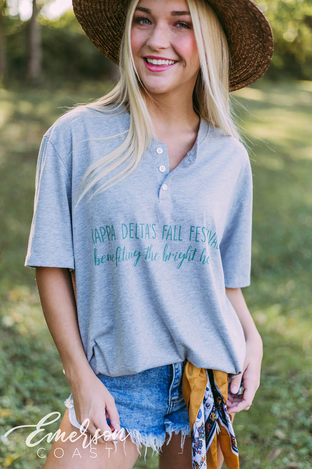 Kappa Delta Fall Festival Gray Henley