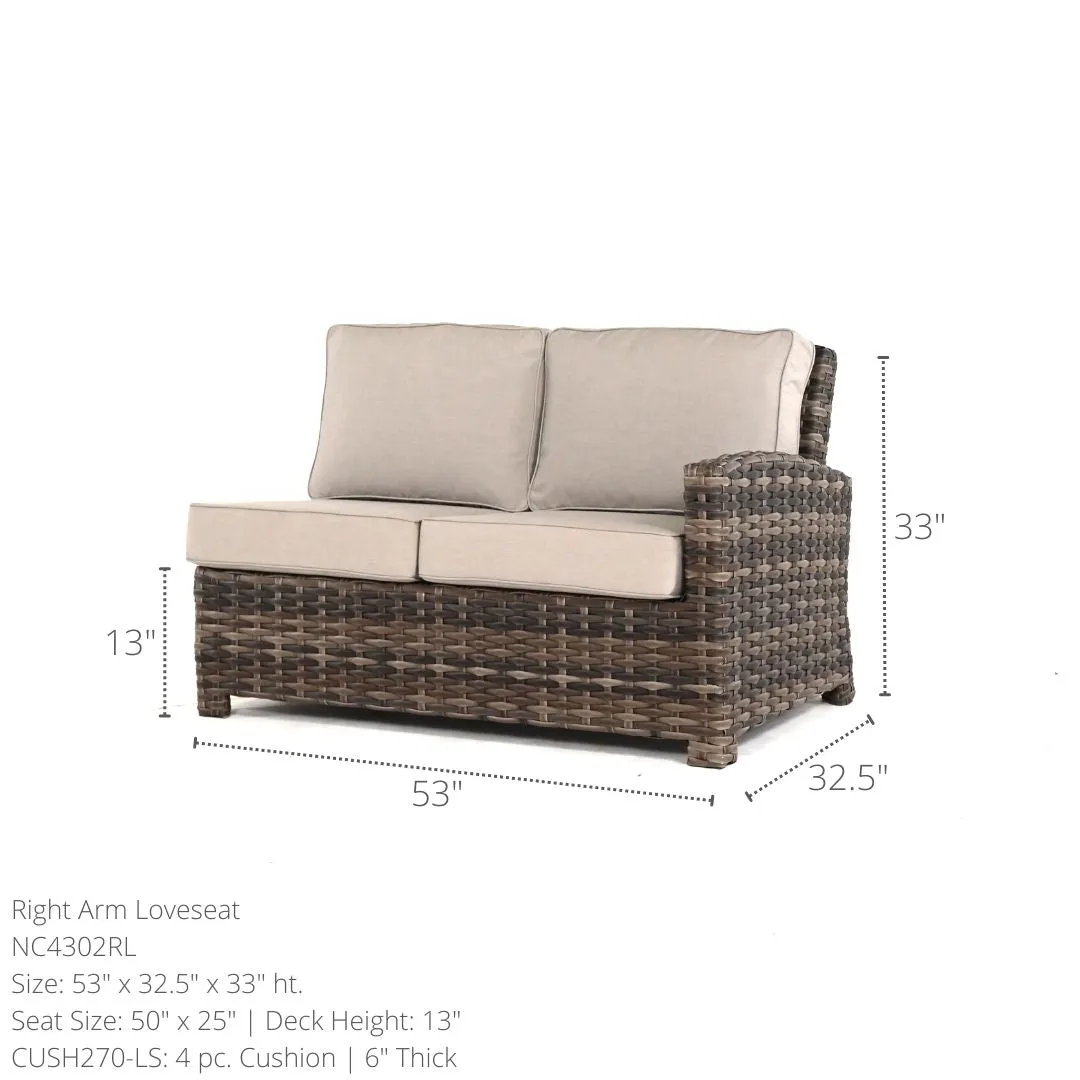 Lakeside Sectional Right Arm Loveseat