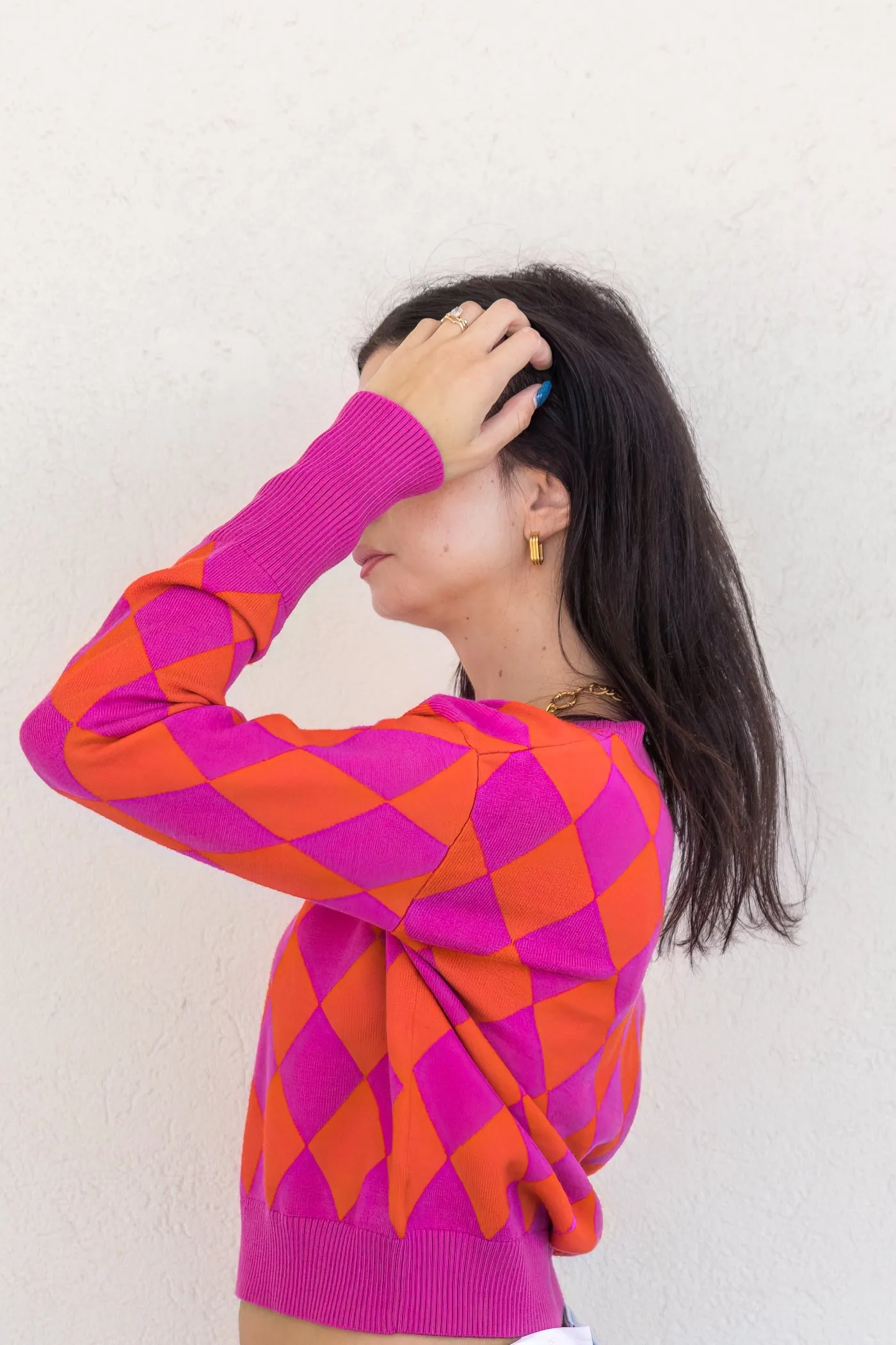 LAUREN FUSCHIA SWEATER