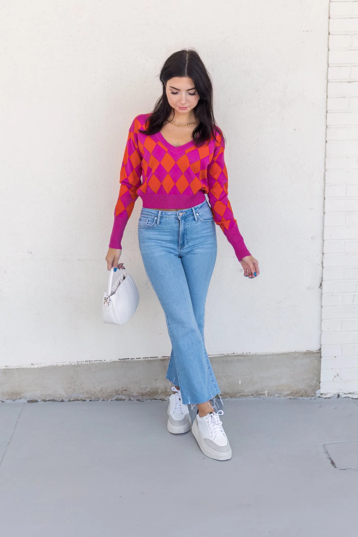 LAUREN FUSCHIA SWEATER