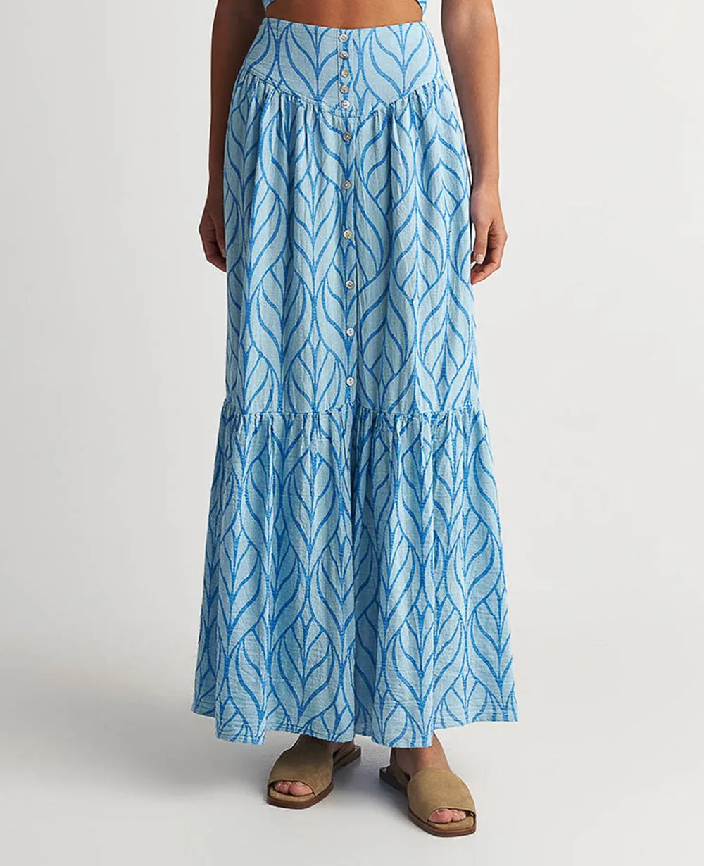 MAXI SKIRT "ERIKOUSA" LIGHT BLUE