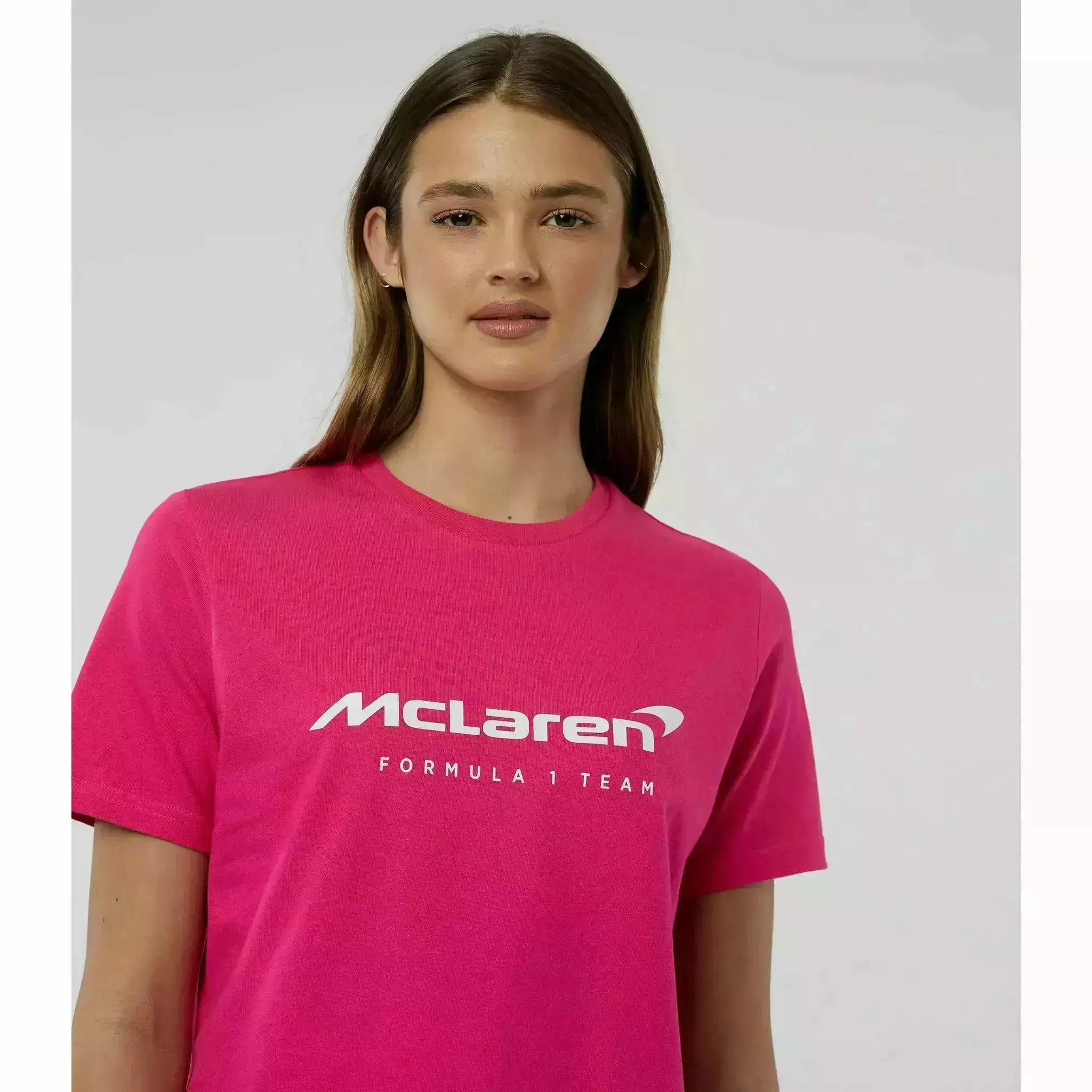 McLaren F1 Women's Miami Neon Logo T-Shirt -Beetroot Purple/Black