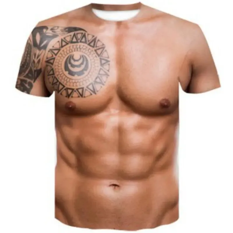 Men's 3D Digital Print Men's T-shirt