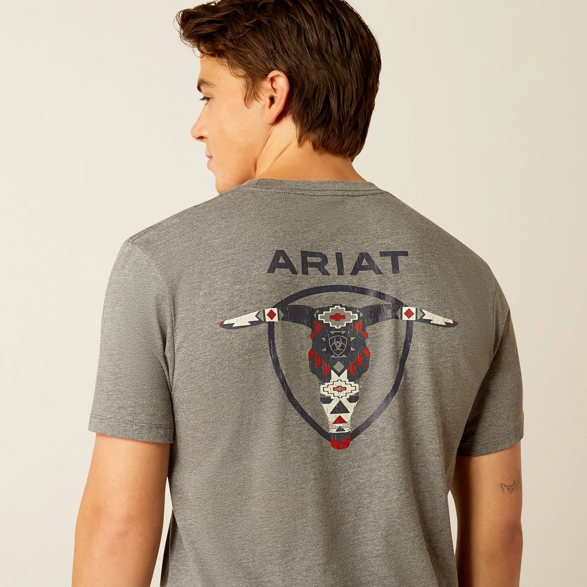 Men's Ariat Southwestern Longhorn T-Shirt - 10052037