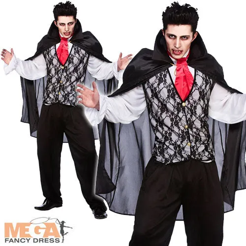 Mens Vampire Prince of Darkness Halloween Costume