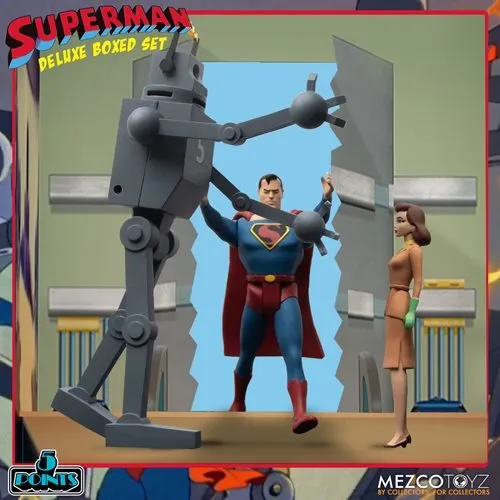 Mezco Toyz Superman (1941): The Mechanical Monsters 5 Points Deluxe Boxed Set