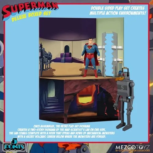 Mezco Toyz Superman (1941): The Mechanical Monsters 5 Points Deluxe Boxed Set