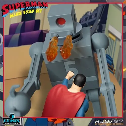 Mezco Toyz Superman (1941): The Mechanical Monsters 5 Points Deluxe Boxed Set