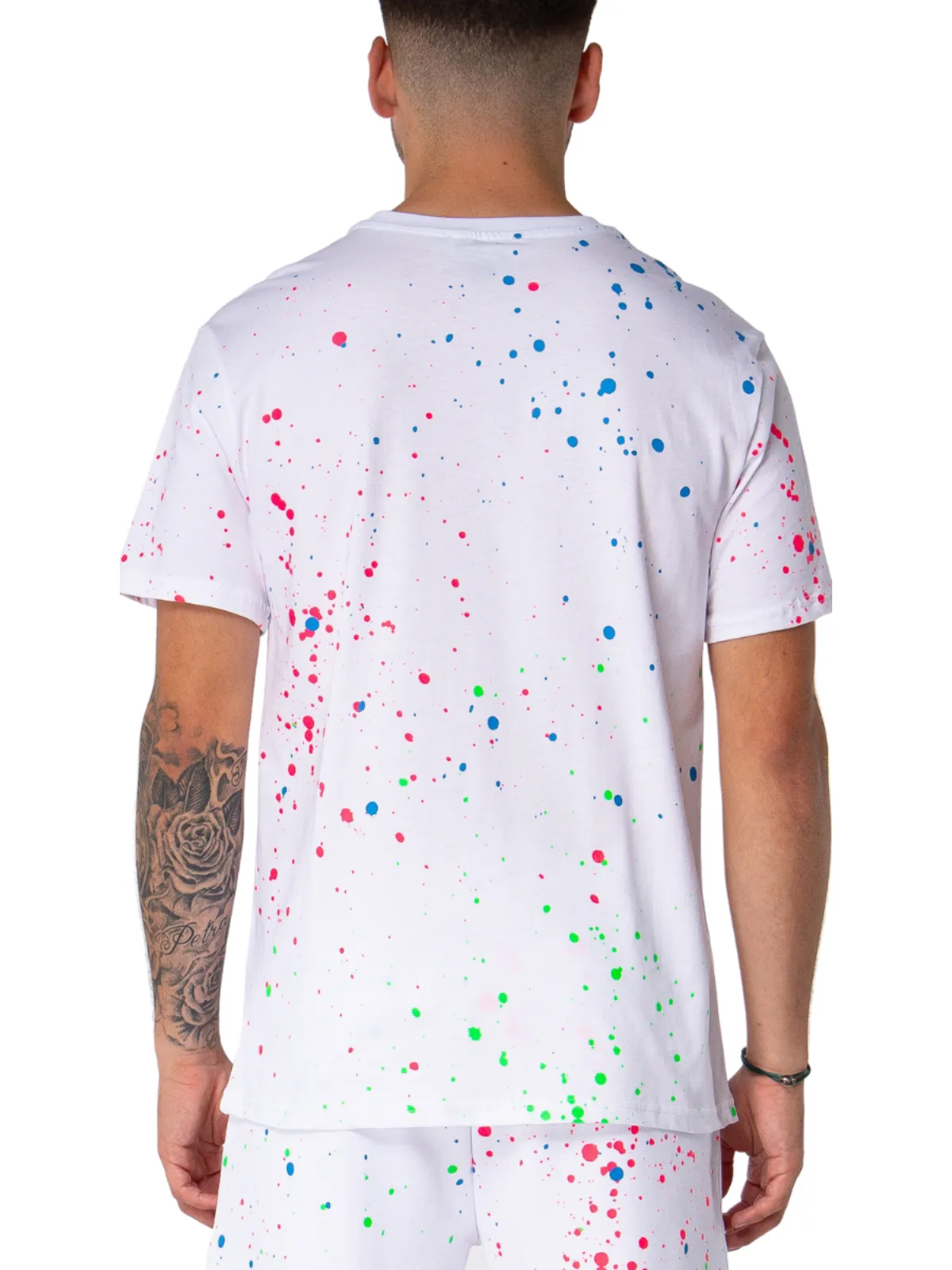 Neon Paint Splash MB Tshirt White | WHITE