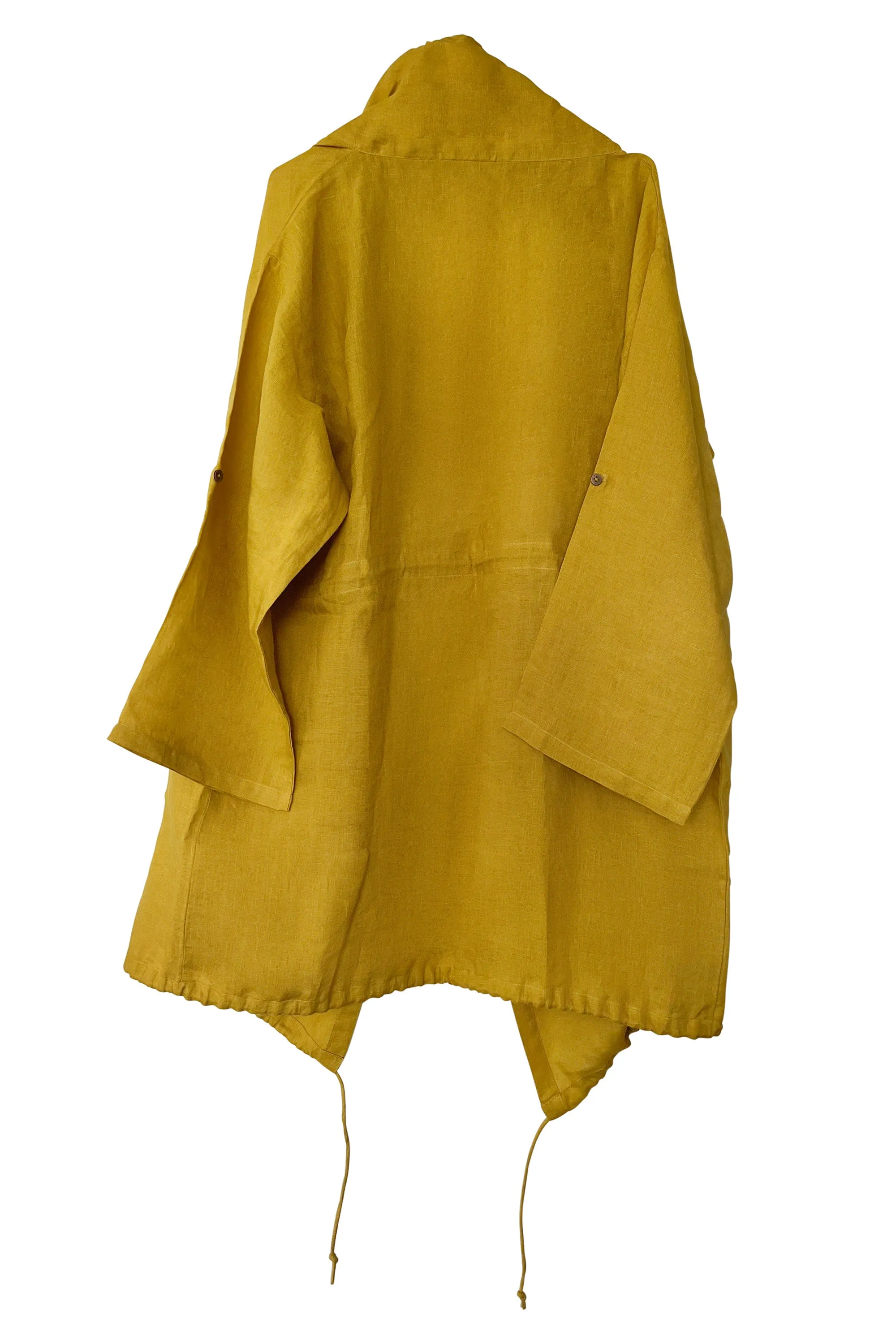 NEW! Linen Drawstring Overlay Tuscany Yellow