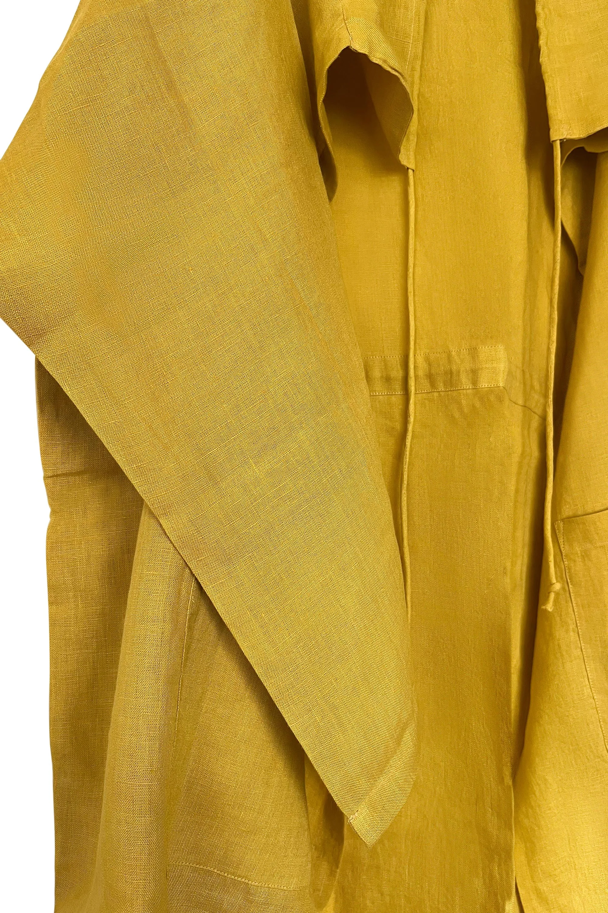 NEW! Linen Drawstring Overlay Tuscany Yellow