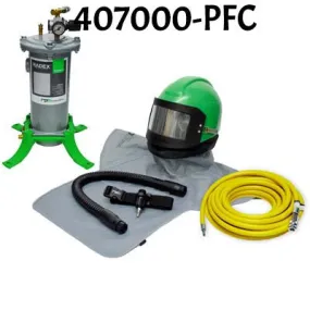 Nova 2000 Sandblasting Helmet with Air Flow Control made by RPB in the USA