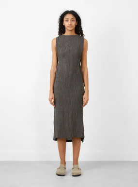 Obi Dress Grey Navy