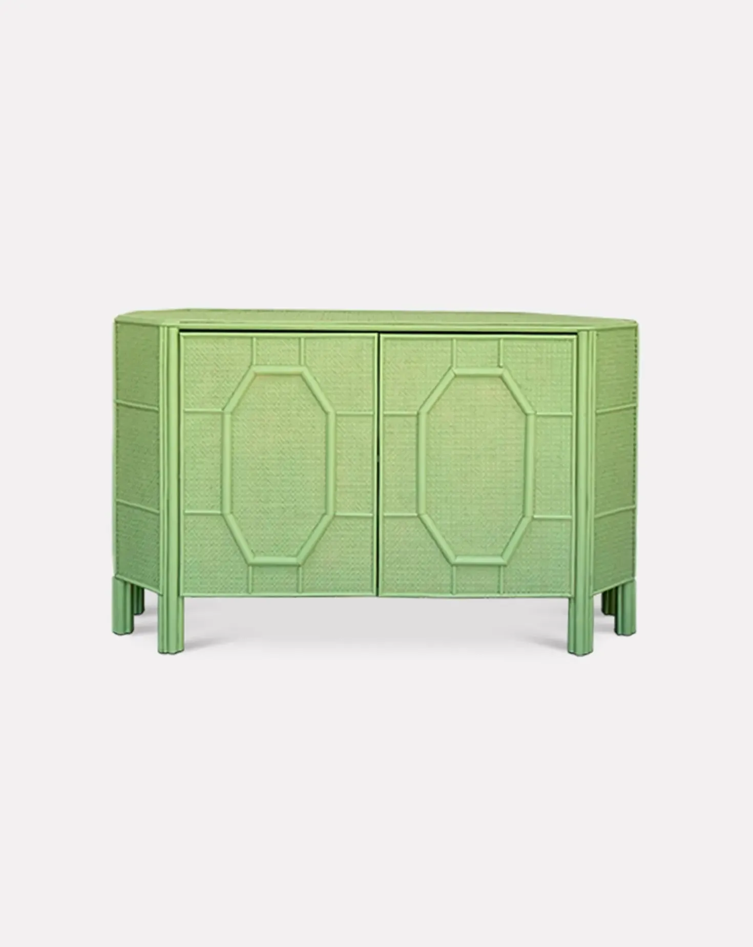 Octagon Rattan Sideboard