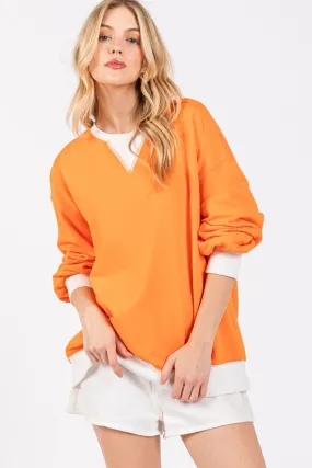 Orange/White Gameday French Terry Sweatshirt