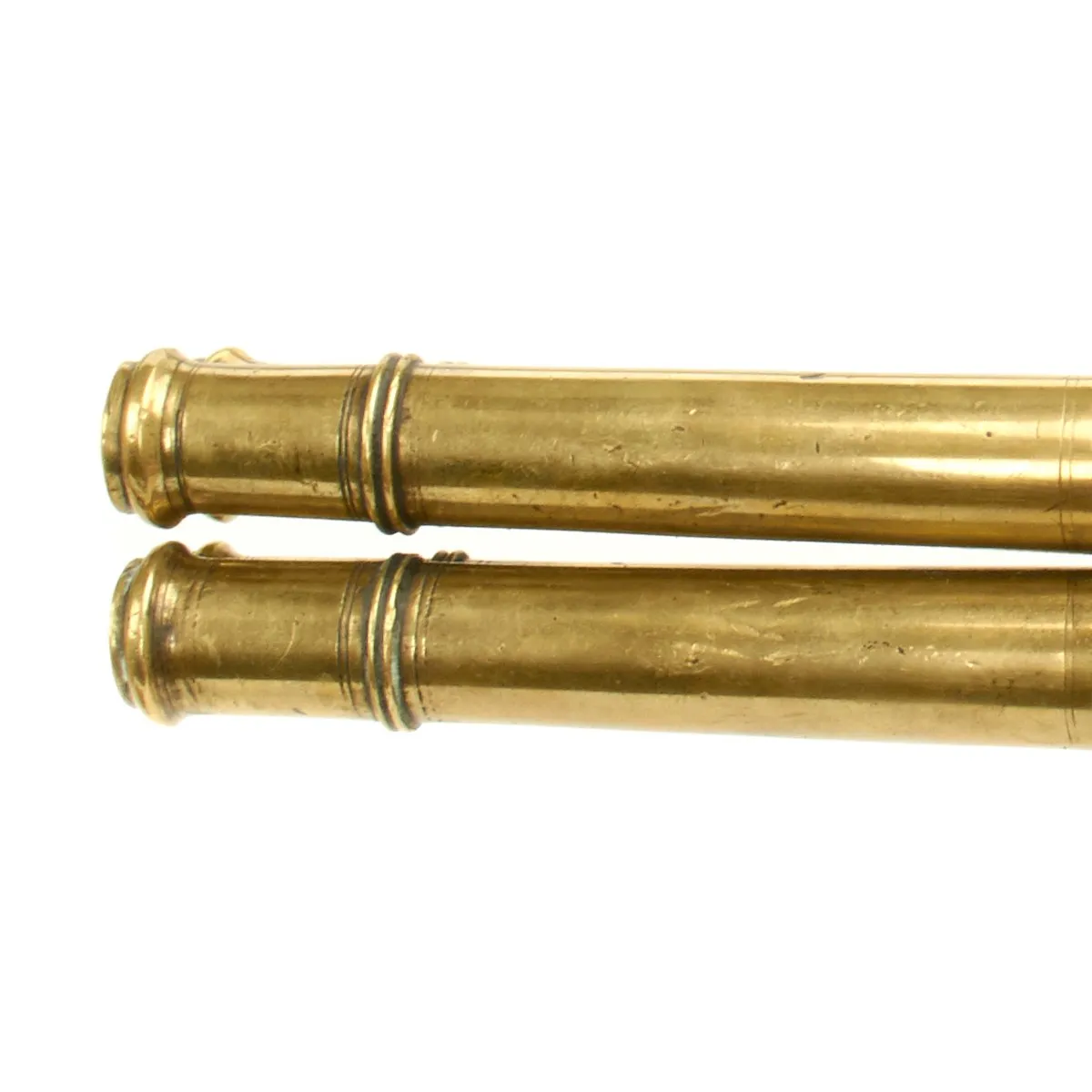 Original British Napoleonic Wars Flintlock Volley Pistol Cased Set Named to Captain James Saumarez