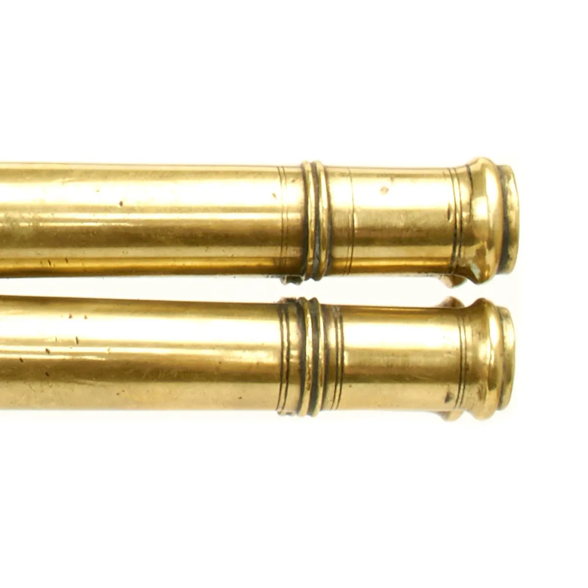 Original British Napoleonic Wars Flintlock Volley Pistol Cased Set Named to Captain James Saumarez