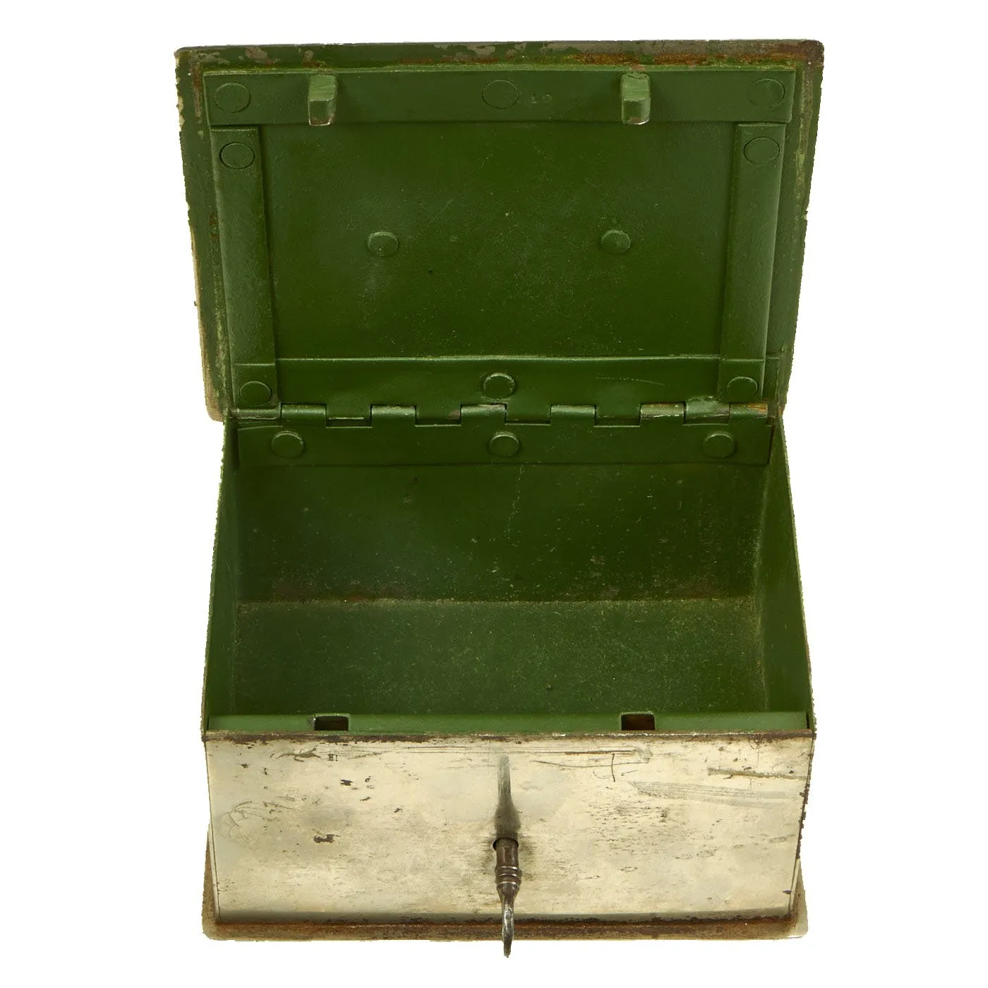 Original British Victorian Era Officer’s Mess Cash Box with Key from the 17th Lancers Regiment - Death or Glory