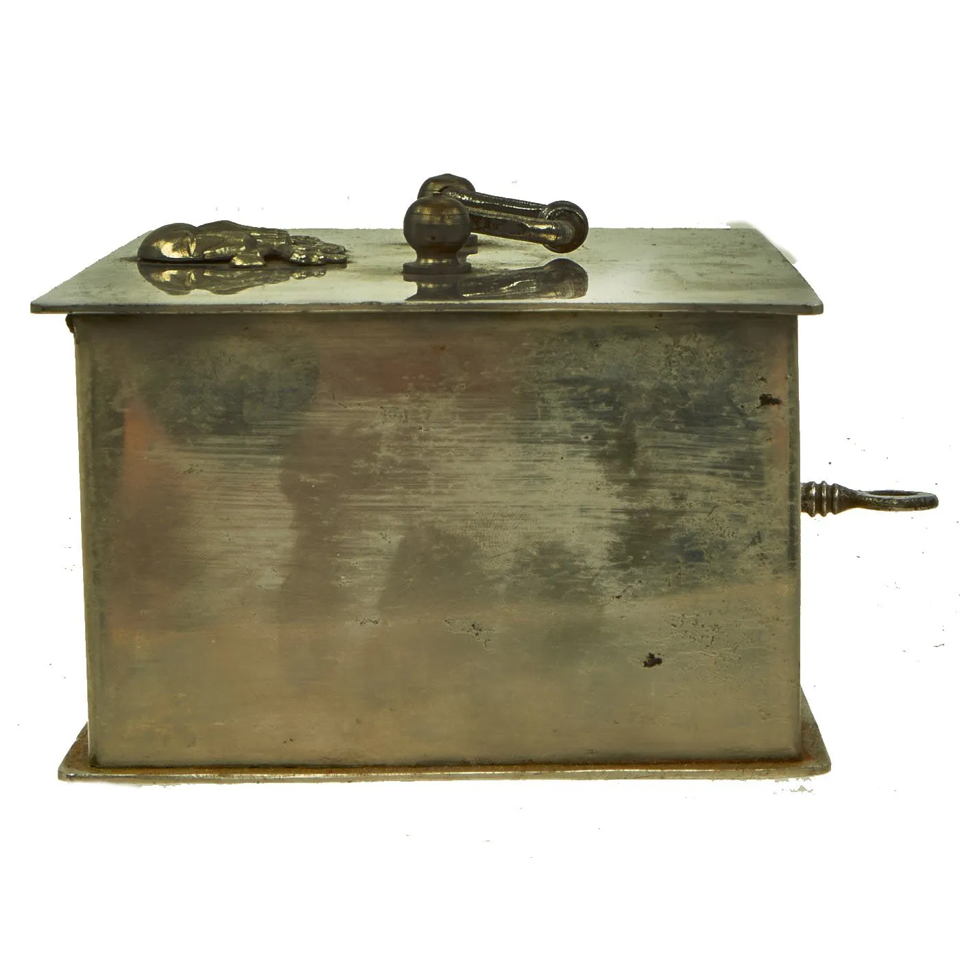 Original British Victorian Era Officer’s Mess Cash Box with Key from the 17th Lancers Regiment - Death or Glory