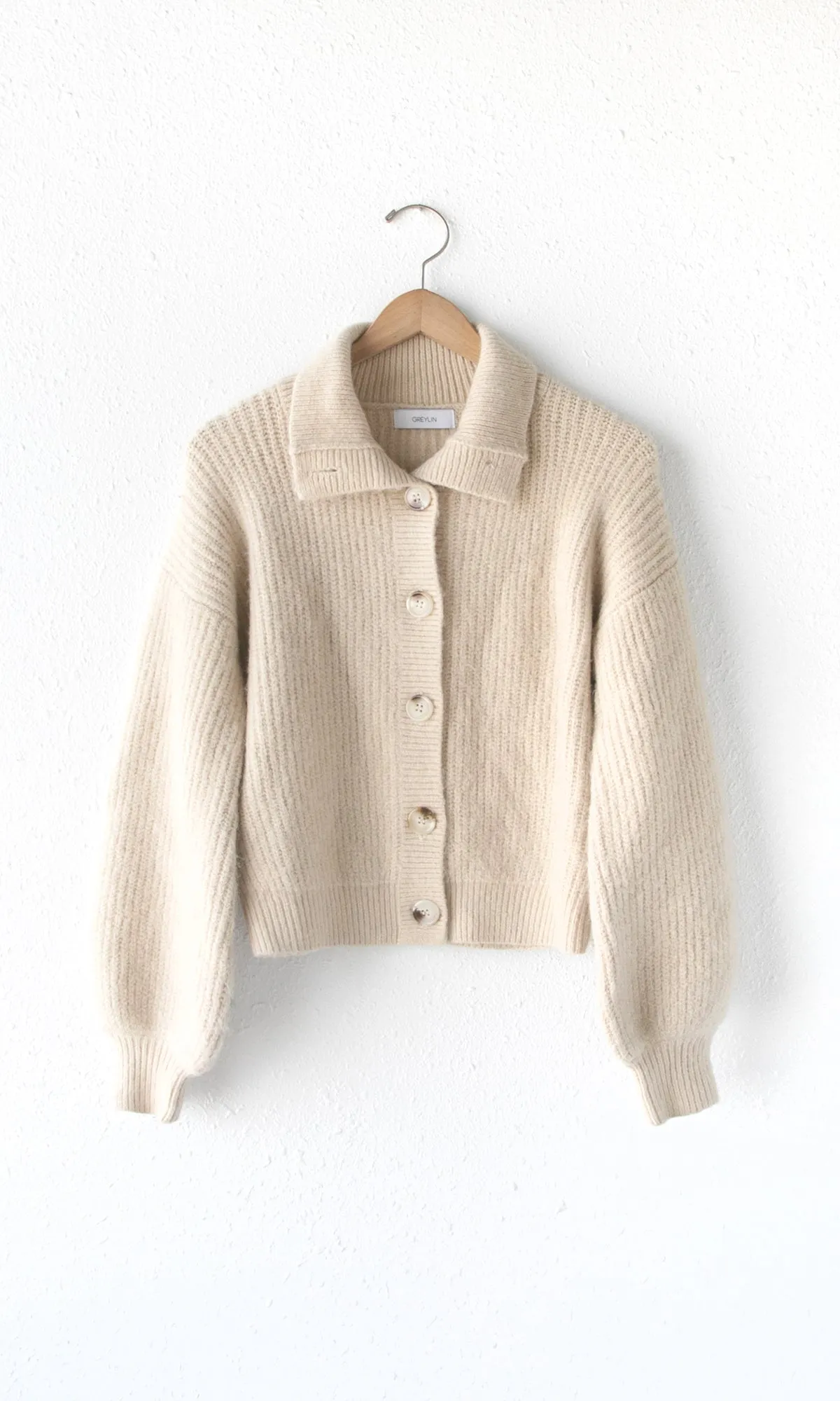 Pauline Button Front Crop Sweater