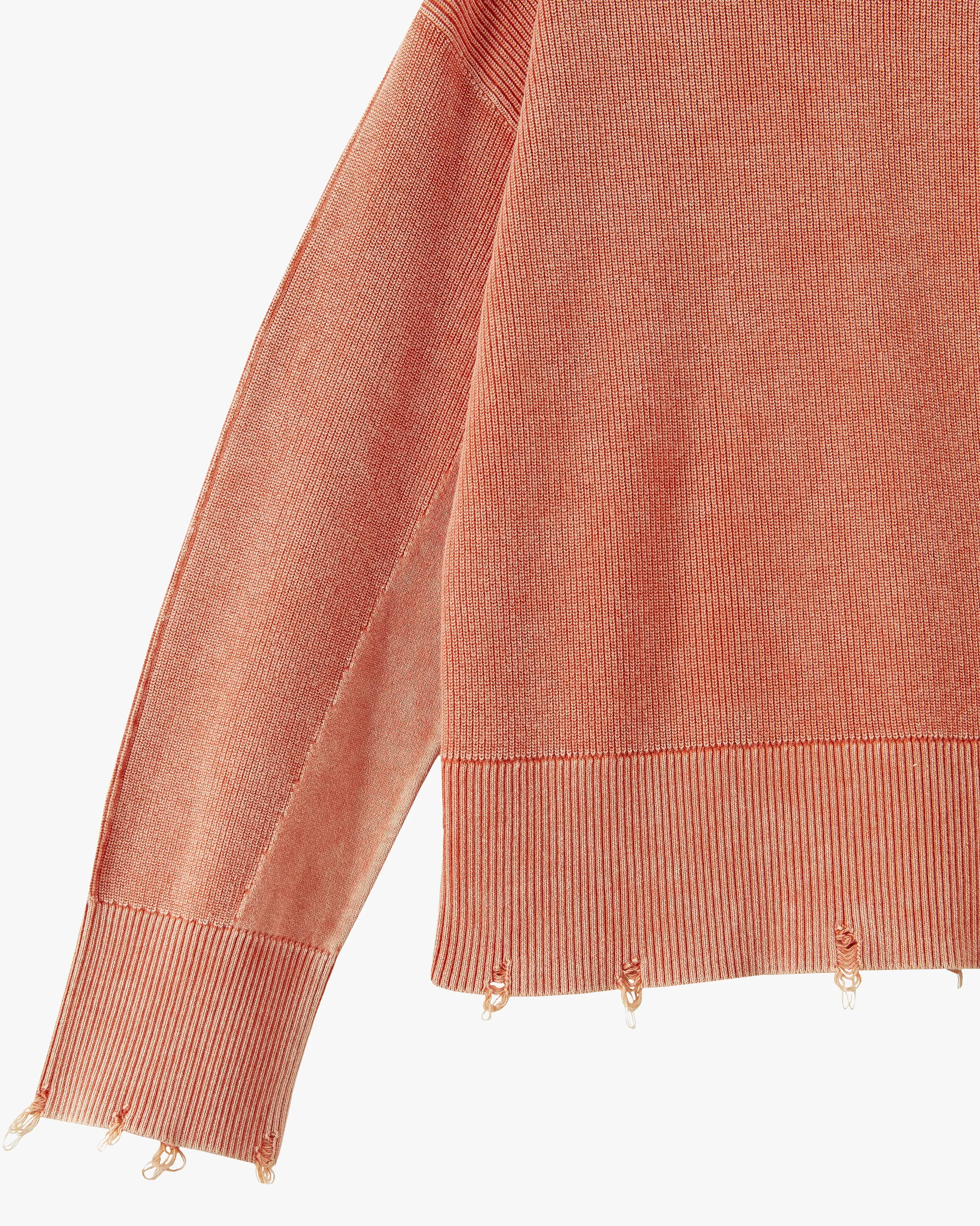 PERFECT CROP KNIT PEACH