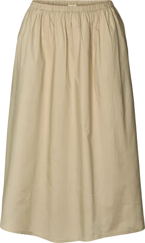 Petra Skirt Cotton Poplin - Chinchilla