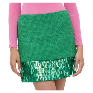 PINKO Green Cotton Skirt