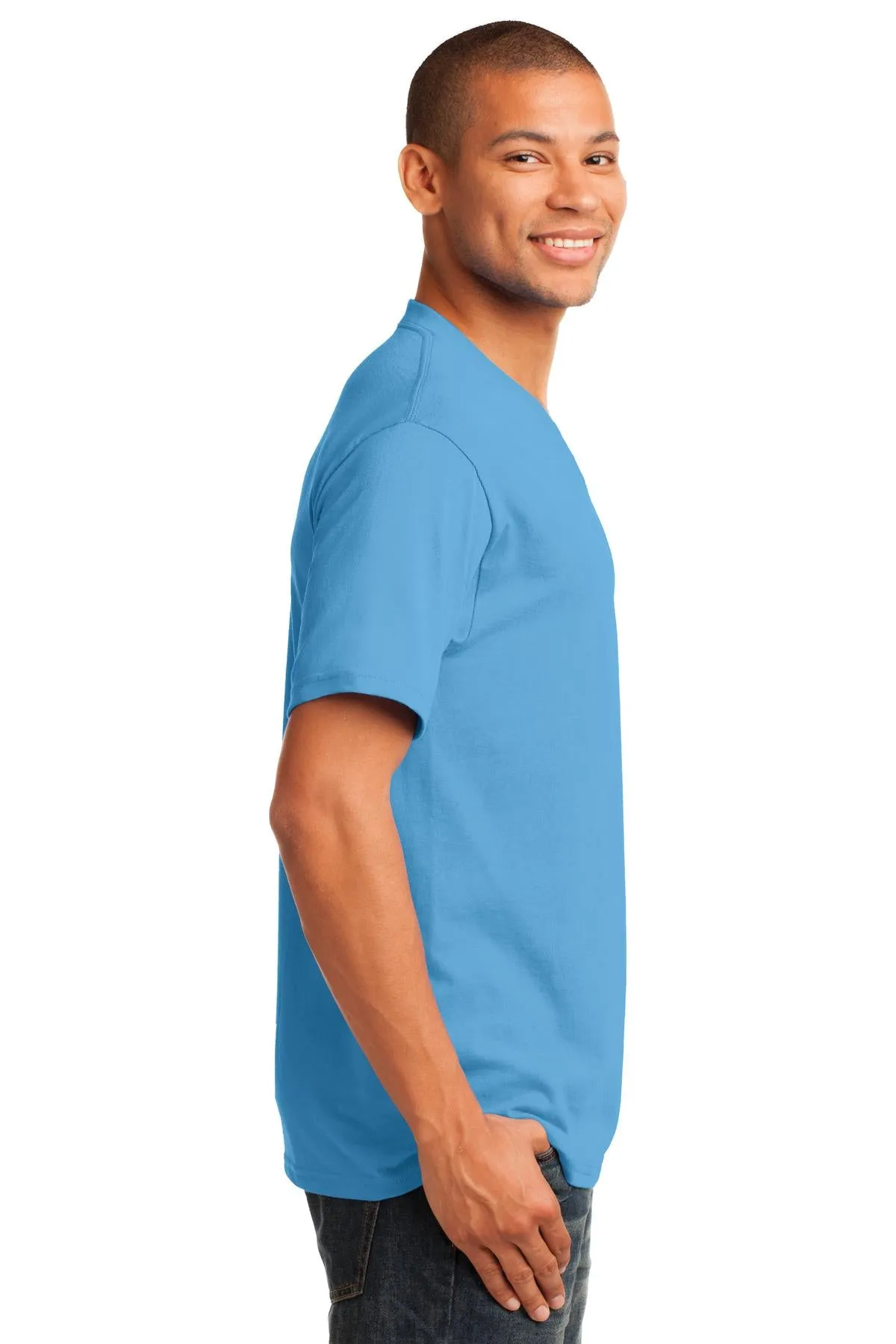 Port & Company® Core Cotton V-Neck Tee. PC54V