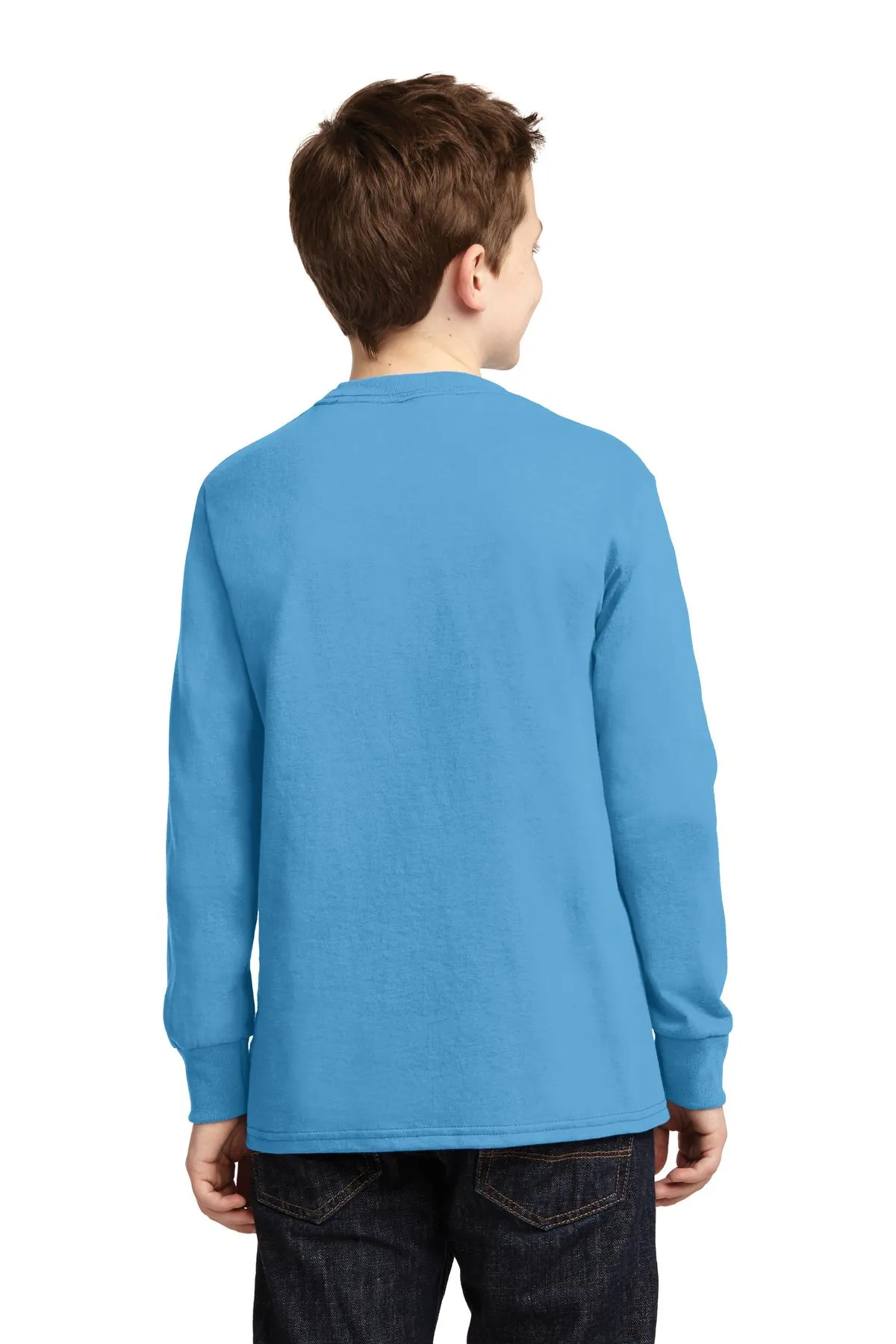 Port & Company® Youth Long Sleeve Core Cotton Tee. PC54YLS