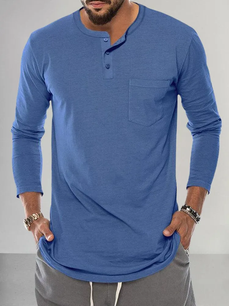 Premium Basic Henley Shirt