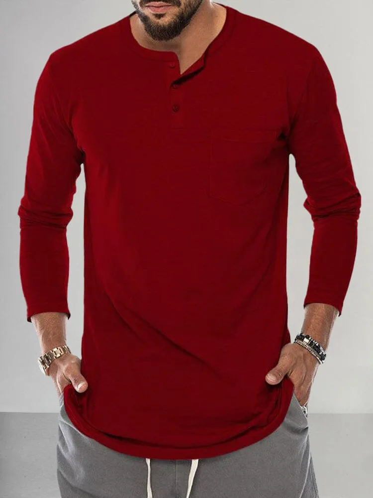 Premium Basic Henley Shirt