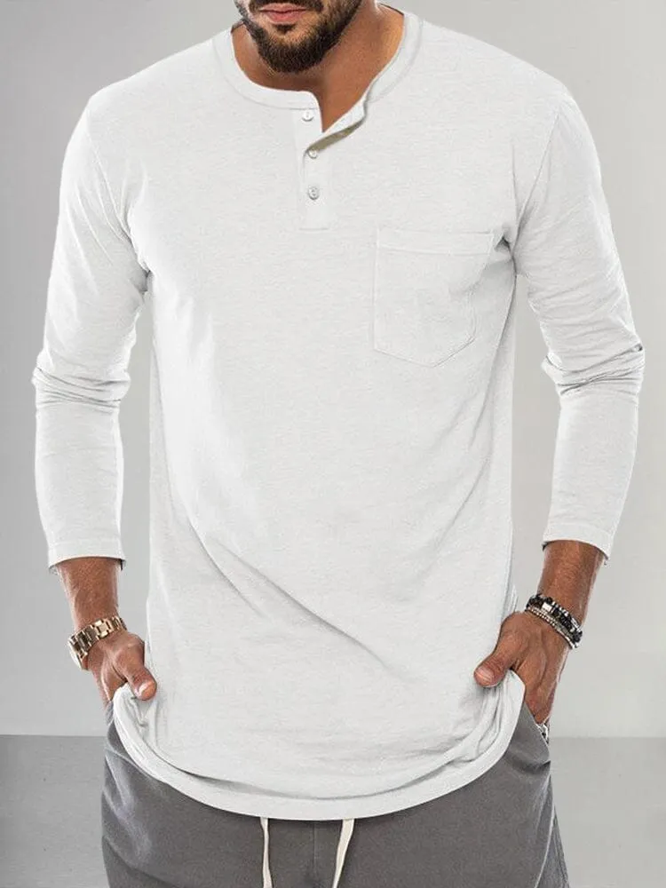 Premium Basic Henley Shirt