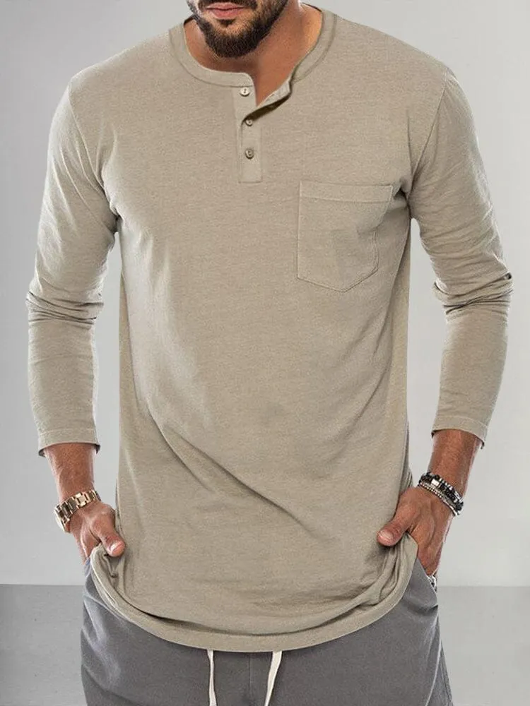 Premium Basic Henley Shirt